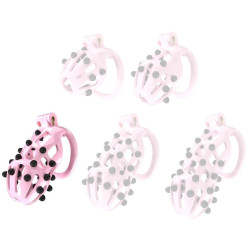 CockLock Cage de chasteté Point Up L Rose 10 x 4cm